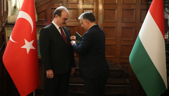 Decoration Ceremony of the the Order of Merit of Hungary to TİKA President (30 June 2017)